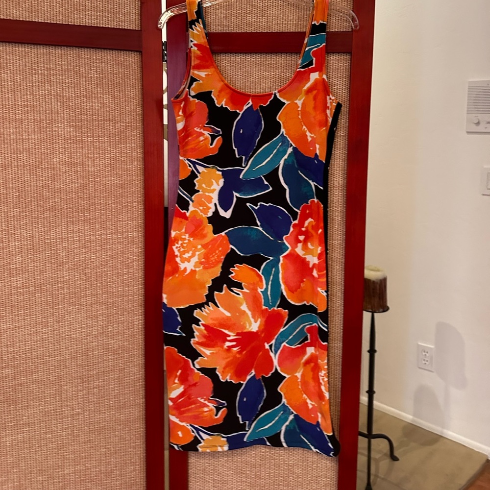 Bold elements Tropical bodycon dress size S and M